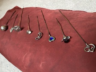 Charles Horner . Lawrence Emanuel J.W Stirling Silver Hat Pins Collectable