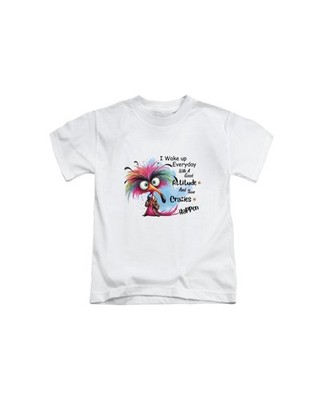 T-Shirt I Wake Up Everyday With A Good Attitude Erwachsene lustig Meme Oberteil neu