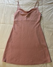 NWT Forever 21 Blush Pink Cowl Neck Slip Dress Size M