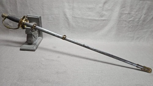 ORIGINAL MODEL 1860 POST CIVIL WAR ERA STAFF & FIELD OFFICERS SWORD ETCHED BLADE