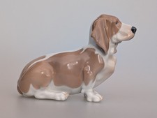 Statuina cane vintage Royal Copenhagen Bassett Hound 356