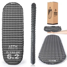 Hikenture Camping Sleeping Pad with 6.2 R-Value, Ultralight Camping Mattress ...