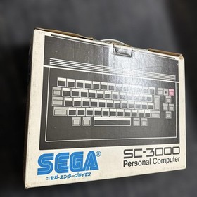 Sega SC-3000 Personal Computer Console w/ Box AC Adapter AV Cable Tested