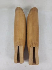 Vintage Antique C.B. Walbridge Wooden Boot Trees 3 Piece Cobbler Shoe Stretchers