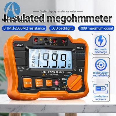 ANENG MH10 Digital Megohmmeter Insulation Ground Resistance Ohm Voltage Tester
