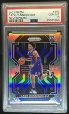 2021-22 Panini Prizm Cade Cunningham Silver Rookie RC #282 Pistons PSA 10