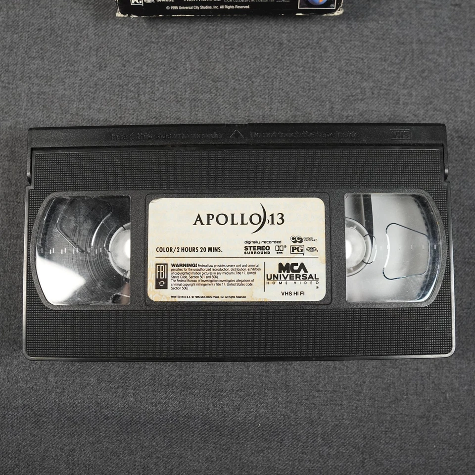 Vintage Apollo 13 VHS Tom Hanks Kevin Bacon 1995 MCA Universal Hi-Fi Stereo Foto 2 de 4