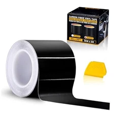  Gloss Black Vinyl Wrap 2 Inch x 20ft Satin Black Vinyl Car Tape 2 in x 20 ft