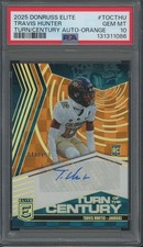 2025 Panini Donruss Elite Orange Travis Hunter 40/199 Auto RC Gem Mint PSA 10