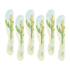 UPware Cactus Garden Cheese Spreader Set, Melamine Multipurpose Butter Spread...