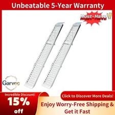 Industrial Strength 1000lb Loading Ramps, 2-Pack Steel Tri-Fold, 72"x9" Non-Slip