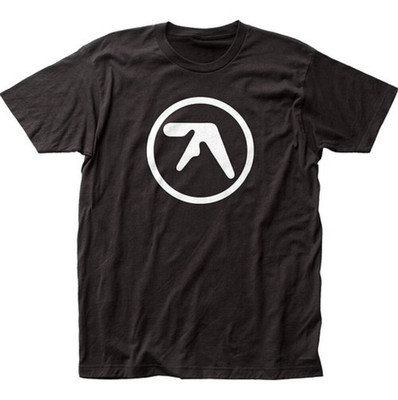 Aphex Twin logo t-shirt, IDM electronic music tee, black graphic shirt