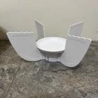 RARE PYREX White Plastic Bowl Divider Insert #7404-PBI for 4.5 Quart Bowl