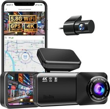 Dashcam Pro 2.0 4k mit 64GB SD Karte 1080P Heckkamera 170� Weitwinkel G-Sensor
