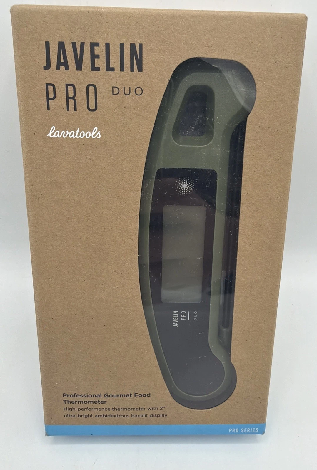 Lavatools Javelin PRO DUO Backlit Instant Read Digital Meat Thermometer NEW Gree
Opens in a new wind