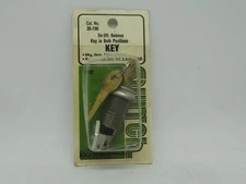 GC Electronics 35-196 Key Lock Switch 2-Pos 15A/24VDC 2.8-48VAC 3/4"Mnt Hole NEW