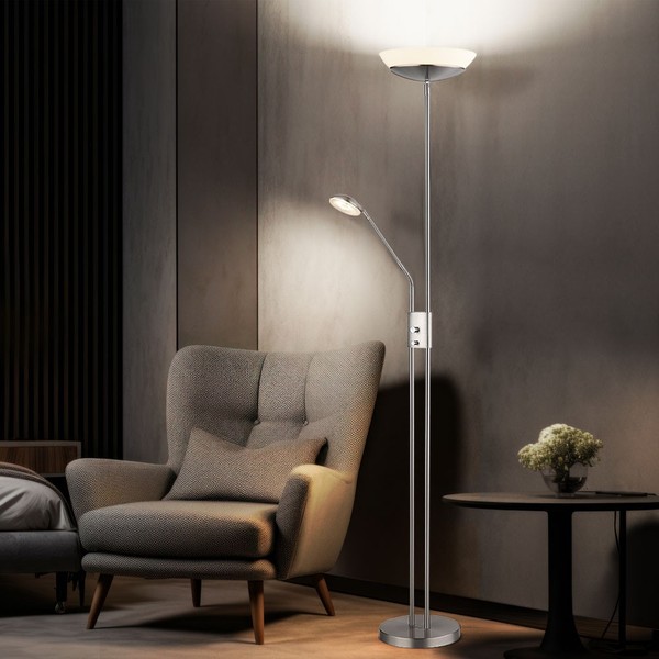 Stehleuchte Schlafzimmerlampe Stehlampe Schwenkbar Led Deckenfluter Dimmbar-image