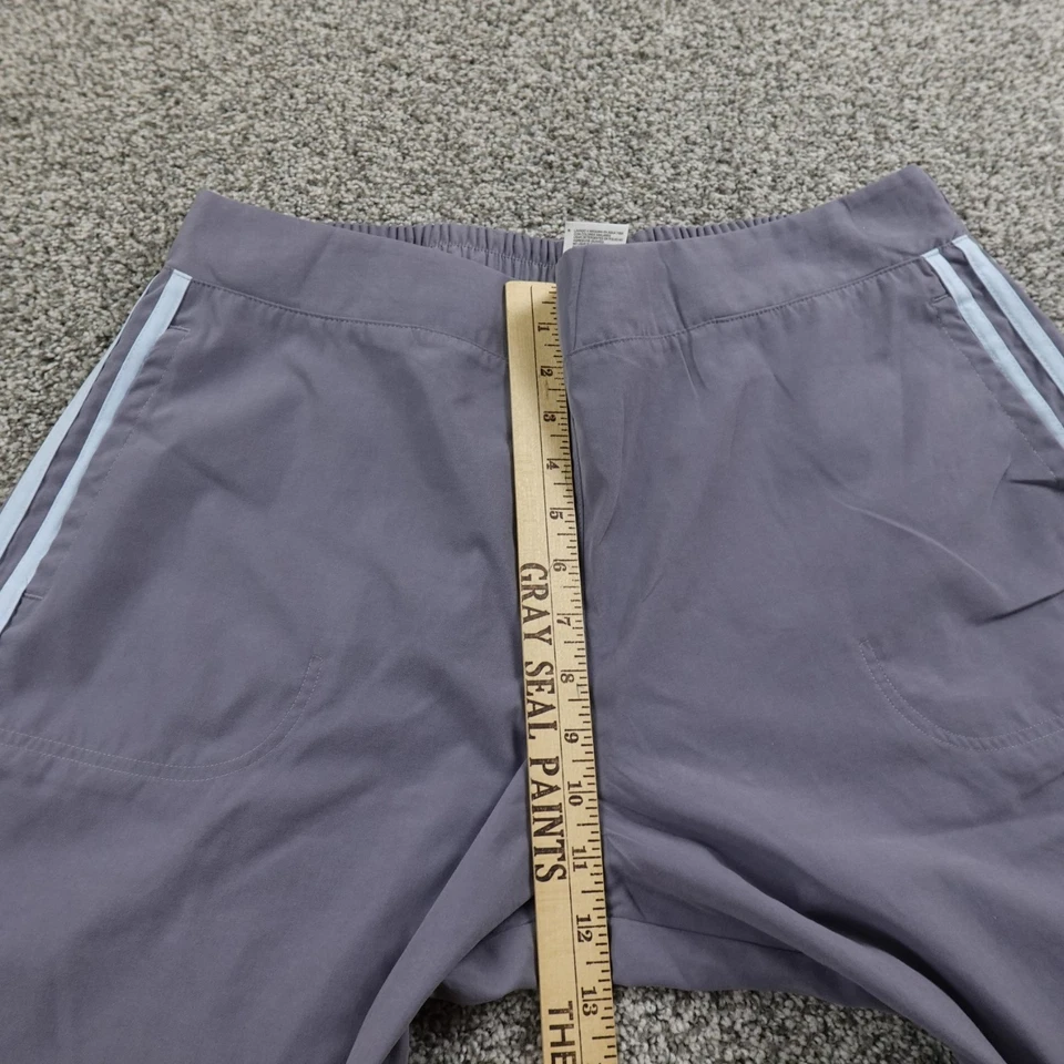 Pantalones Adidas para mujer L gris pista cortavientos jogger holgados pantalones deportivos gimnasio Y2K Foto 4 de 4