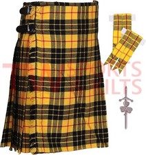 Scottish Outfit Macleod Of Lewis Tartan Kilt Set-09 Pieces Kilt Accessories