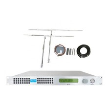 250W FM Transmitter  2-Bay Antenna  30M Cable for Church Radio Broadcast Stati