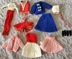 Vintage 1960's Era Skipper Barbie Doll Mixed Clothing & Accessories Lot
