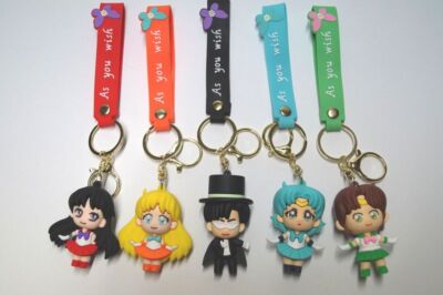 n8) versch. Schlüsselanhänger Sailor Moon Jupiter Mars Venus Mercury Tuxedo NEU