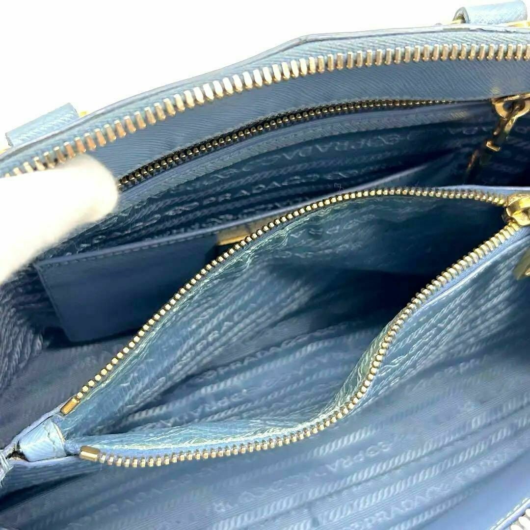 Prada Promenade 2way Saffiano Leather Triangle Logo ASTRALE
