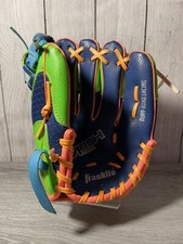 Franklin Youth Meshtek 22812-9.5" T-ball Glove - Green and Blue