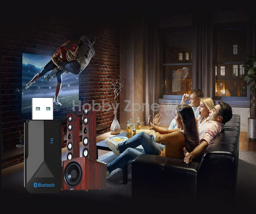 3in1 Bluetooth 5.0 Wireless Audio Receiver USB Adapter FM Transmitter 3.5mm AUX - Picture 6 of 12