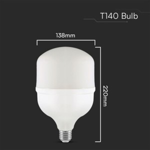 V-TAC Lampadina LED E27 incluso Anello con Attacco E40 50W T140 6500K