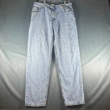 Levis 550 Womens Jeans Light Blue Tapered Classic Relaxed Zip Fly Size 14 Cotton