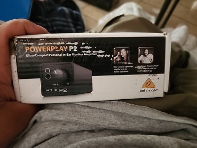 Behringer Powerplay P2 Ultra-Compact Personal In-Ear Monitor Amplifier Black
