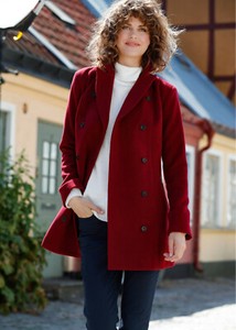 thigh length wool coat