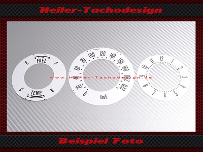 Set Tacho Aufkleber für Ford Thunderbird 1959 140 Mph zu 220 Kmh