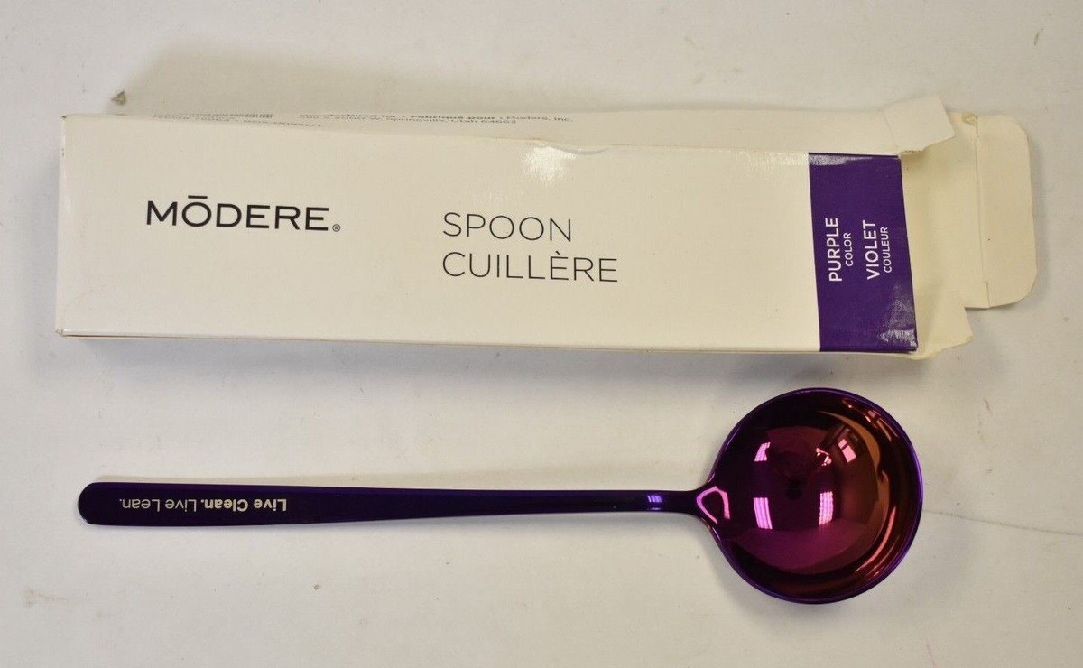 Modere Trim Limited Edition Purple Violet Spoon Cuillere Live Clean Live  Lean