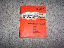 1987 Toyota Truck 4runner Factory Shop Service Repair Manual 2wd 4wd
