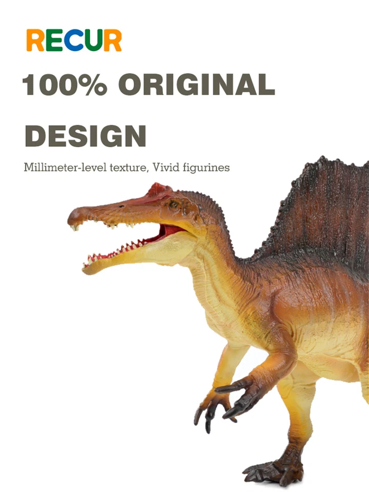 RECUR 1/42 Spinosaurus Dinosaurio Modelo Colecciones Animal Figura Juguetes Regalo Decoración Foto 3 de 4