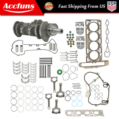 #ad 2.4L Engine Rebuild Overhaul Kit Crankshaft Con Rods Gasket Kit For Chevy GMC $235.06