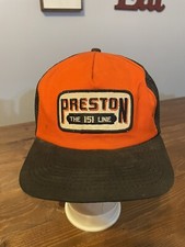 Vintage Preston The 151 Line Snapback Trucker Hat Embroidered Patch Mesh Cap