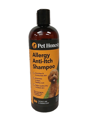 Pet Honesty Allergy Anti-Itch Shampoo for Dogs & Cats -Coconut, Lime, Verbena