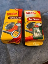 2 Kodak 800 Film FunSaver Single Use Disposable Cameras New 27 Exposures Expired