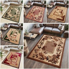 Teppich Kurzflor Modern Blumenmuster Mehrfarbig Wohnzimmer Schlafzimmer ÖKOTEX