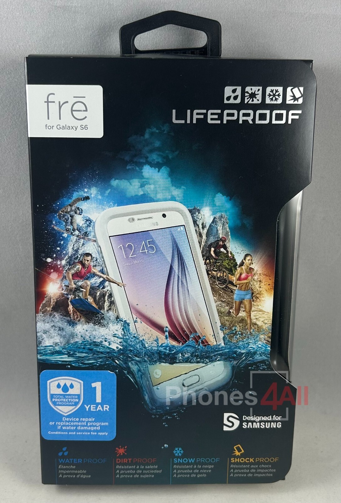 LifeProof Fre Water Proof Series Samsung Galaxy s6 Avalanche (White/Clear)