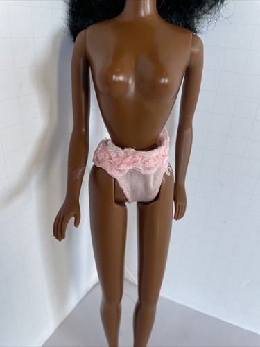 Vtg Barbie Christie Doll African American Black AA 1990s Friend Pink Underwear - Picture 3 of 16