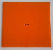 0025.30 - OPALESCENT TANGERINE ORANGE 3" x 3" BULLSEYE 3mm THICK GLASS 90 COE