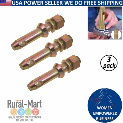 Tractor Hitch Draw Pin Set Cat 1 - 3PK 5-1/2'' S07020800 Accessories