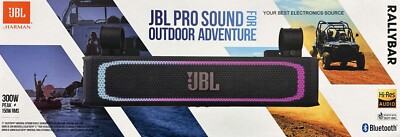 NEW JBL RALLYBAR Powered 21'' Bluetooth 8-Speaker Sound Bar with LED Lighting