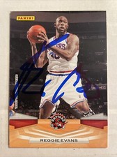 2009 Panini Reggie Evans Autographed Card Toronto Raptors #48 CB1633