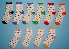 10 Pairs of Dachshund Doxie Dog Woman's Socks