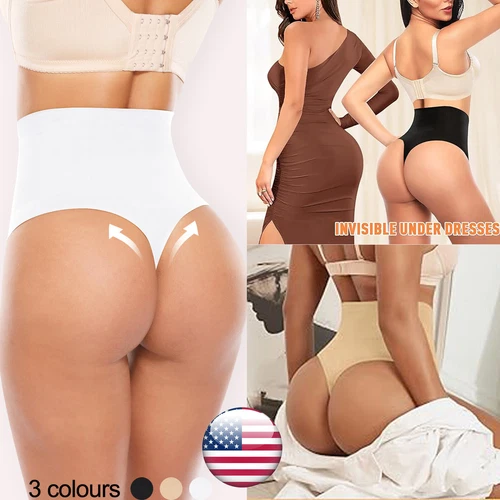US Lady Slim Tummy Control Body Shaper High-Waist Trainer Thong Panty Shapewear - Zdjęcie 1 z 27